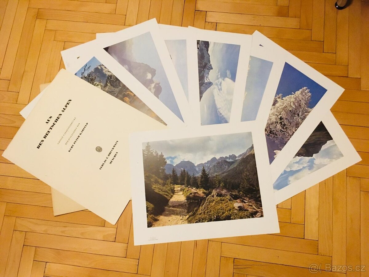 Aus den deutschen Alpen - Grosse Farbfotodrucke (1942)