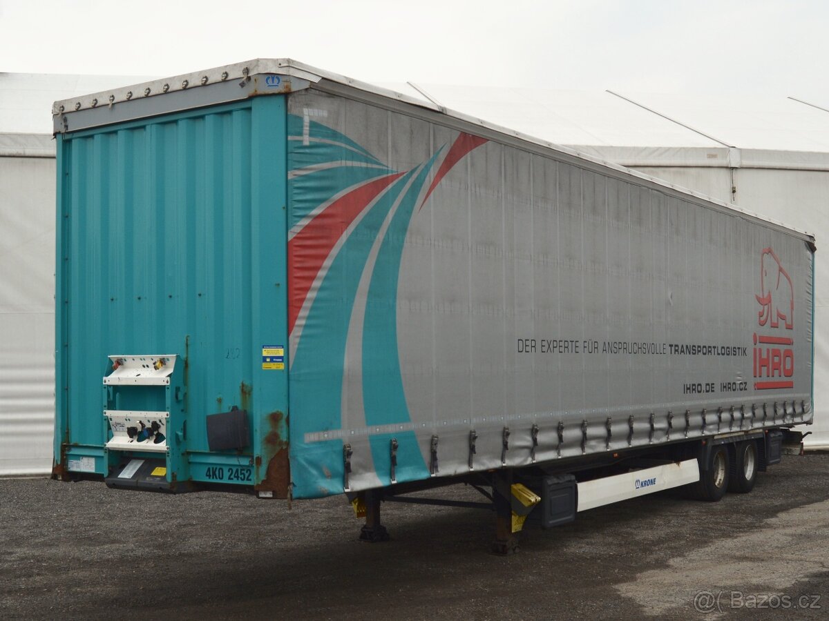 KRONE SZ lowdeck, BPW, roof lift, dvouosý návěs