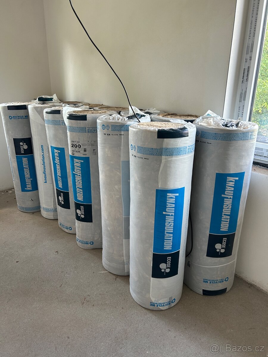 Tepelná izolace Knauf UNIFIT 0,033 WmK, tloušťka 200 mm