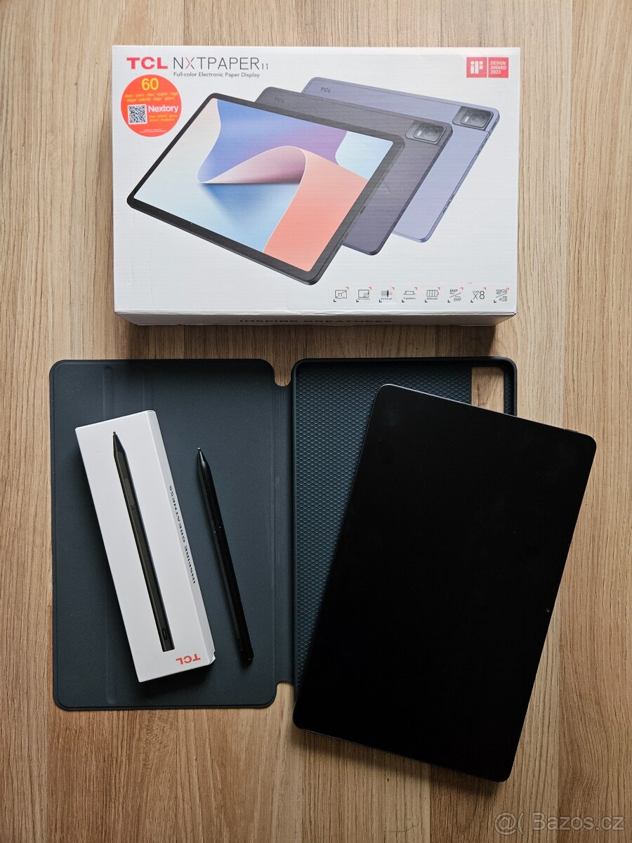 TCL NXTPAPER 11 4GB RAM 128 GB šedý + TCL Pero + Flip pouzdr