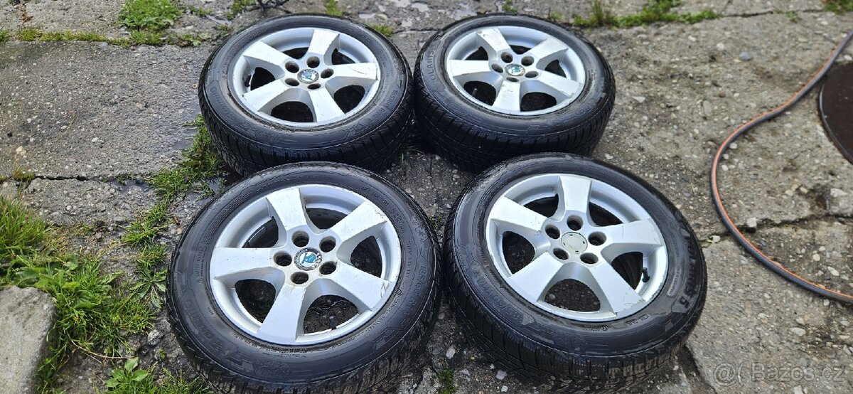 Alu kola r14 5x100, fabia, zimní 185/60