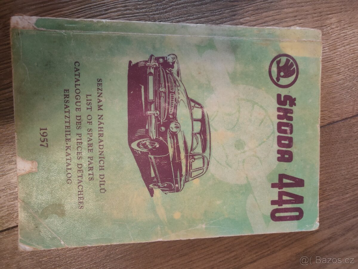 Seznam náhradních dílů Škoda 440 1957