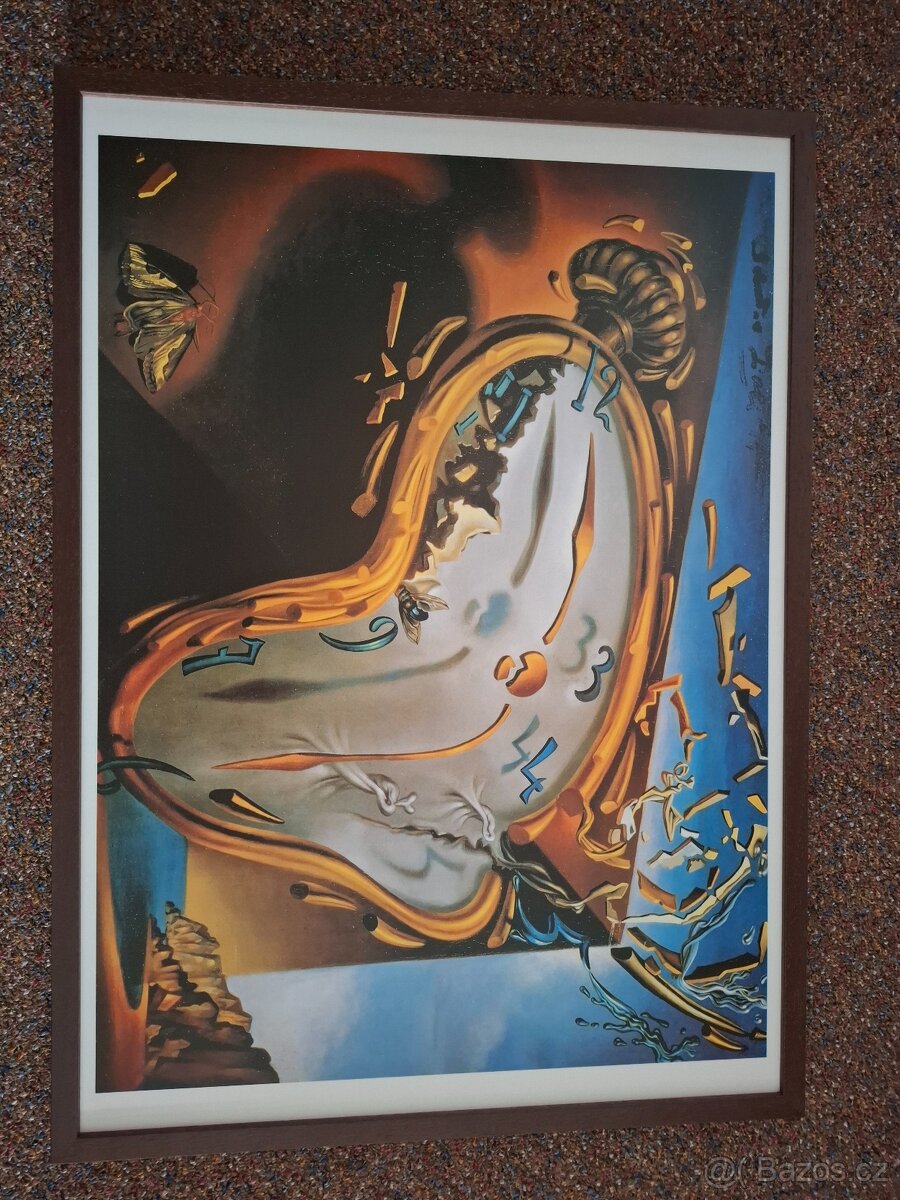 3x obraz - Dalí, Mapa Světa, Ford Mustang