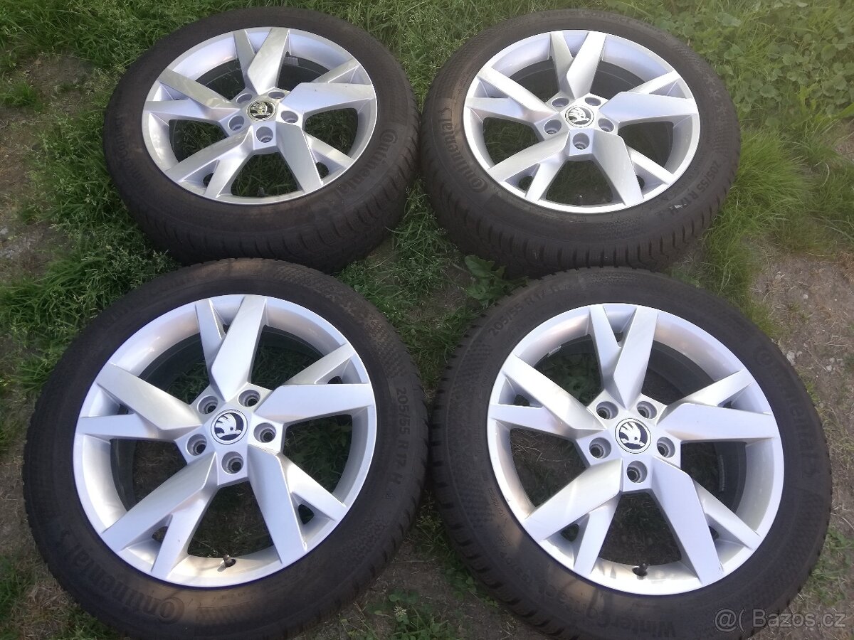 zimní alu kola Škoda Octavia IV 205/55/17 Continental
