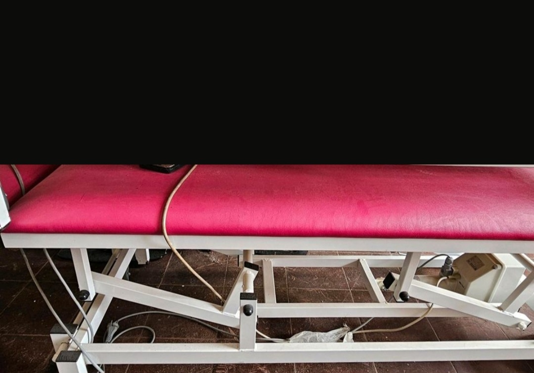 Elektrické Masážní lehátko 1 motor růžové