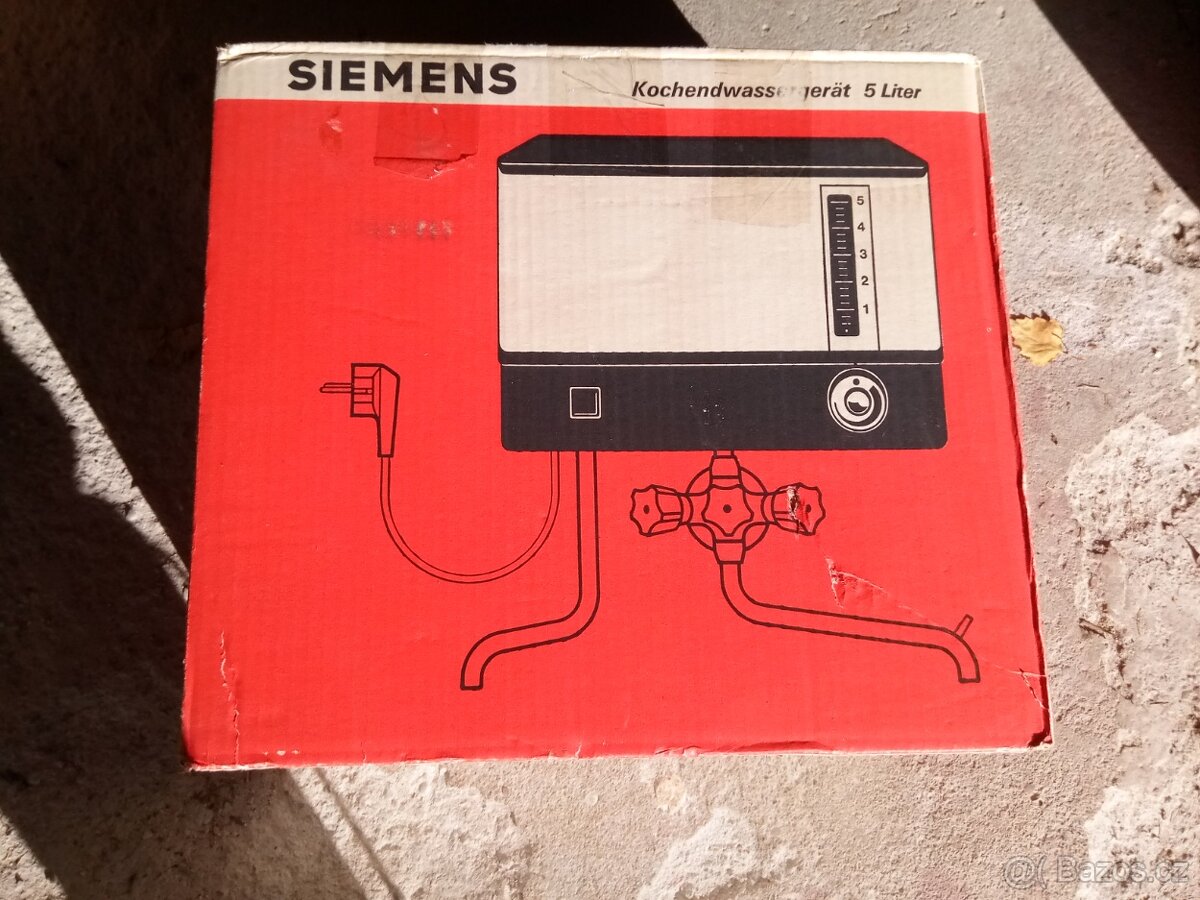nepoužitý retro  kuchyňský ohřívač vody siemens