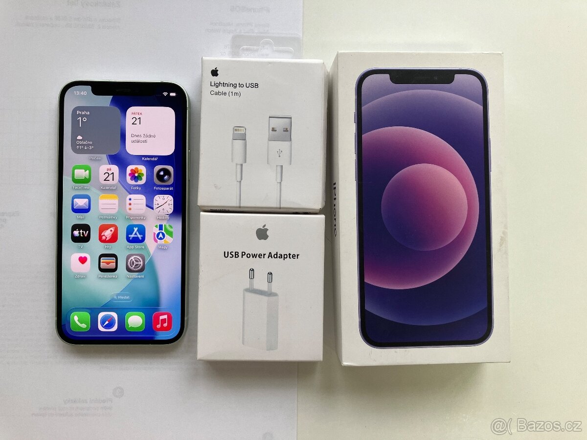 iPhone 12 128GB zelený 100% baterie 🔋 záruka