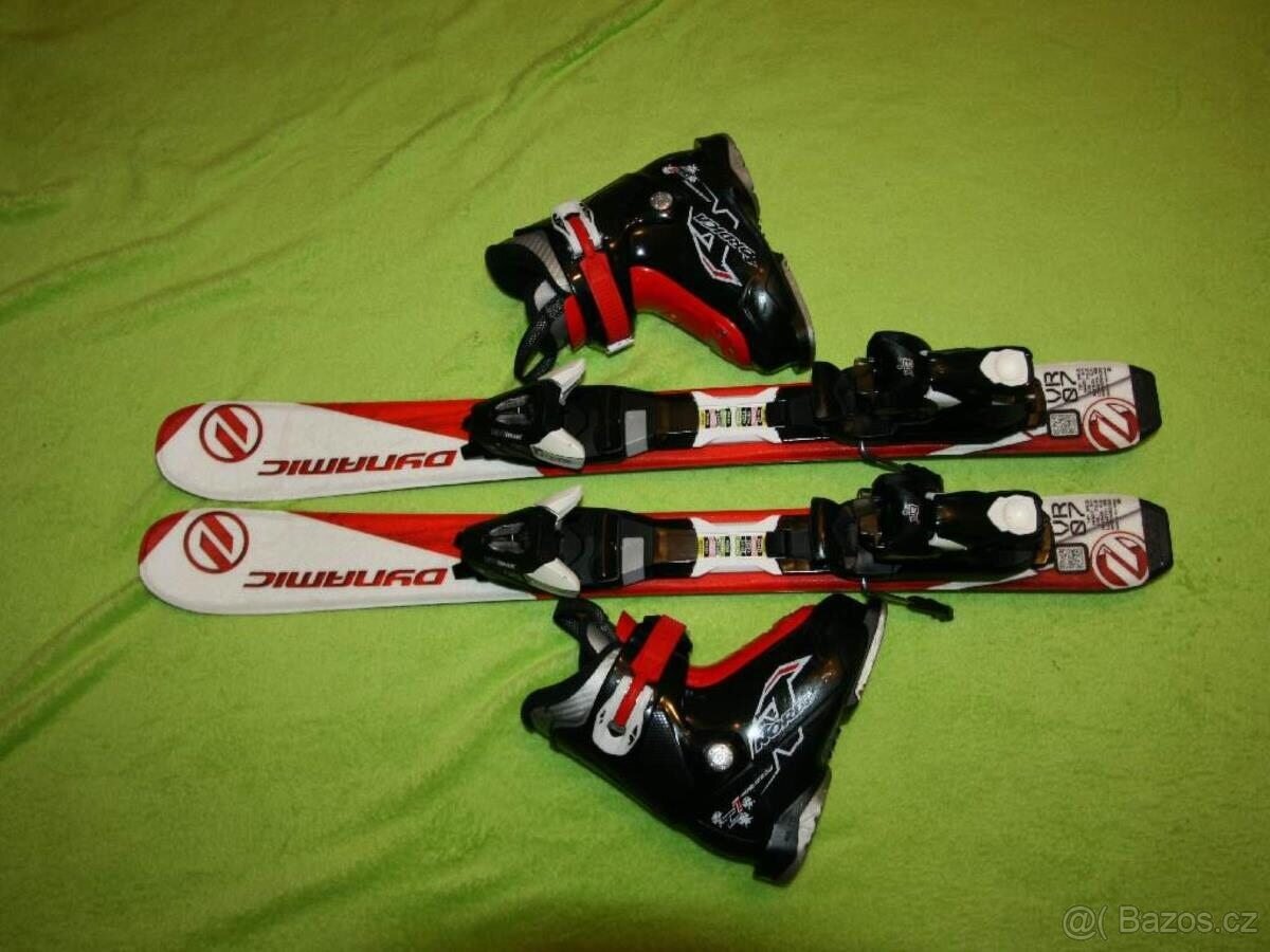 lyže Dynamic 80 cm , lyžaky Nordica
