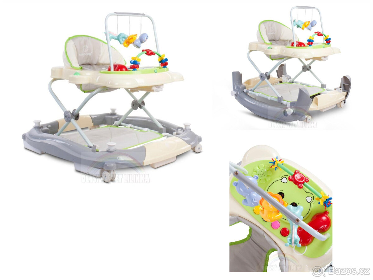 Chodítko Sun Baby 2v1 - béžové