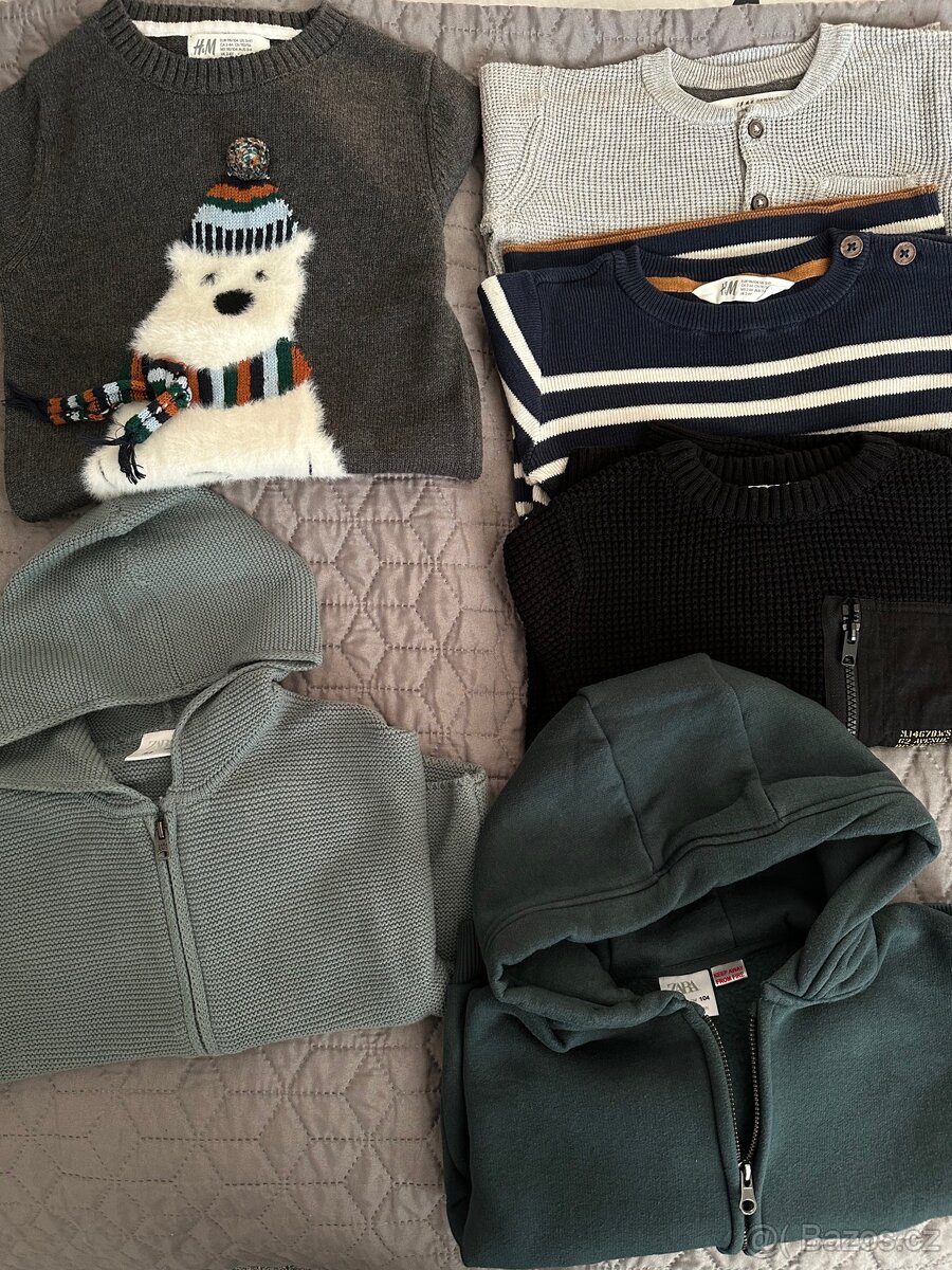 Svetříky vel. 3-4 roky zn.Zara, H&M