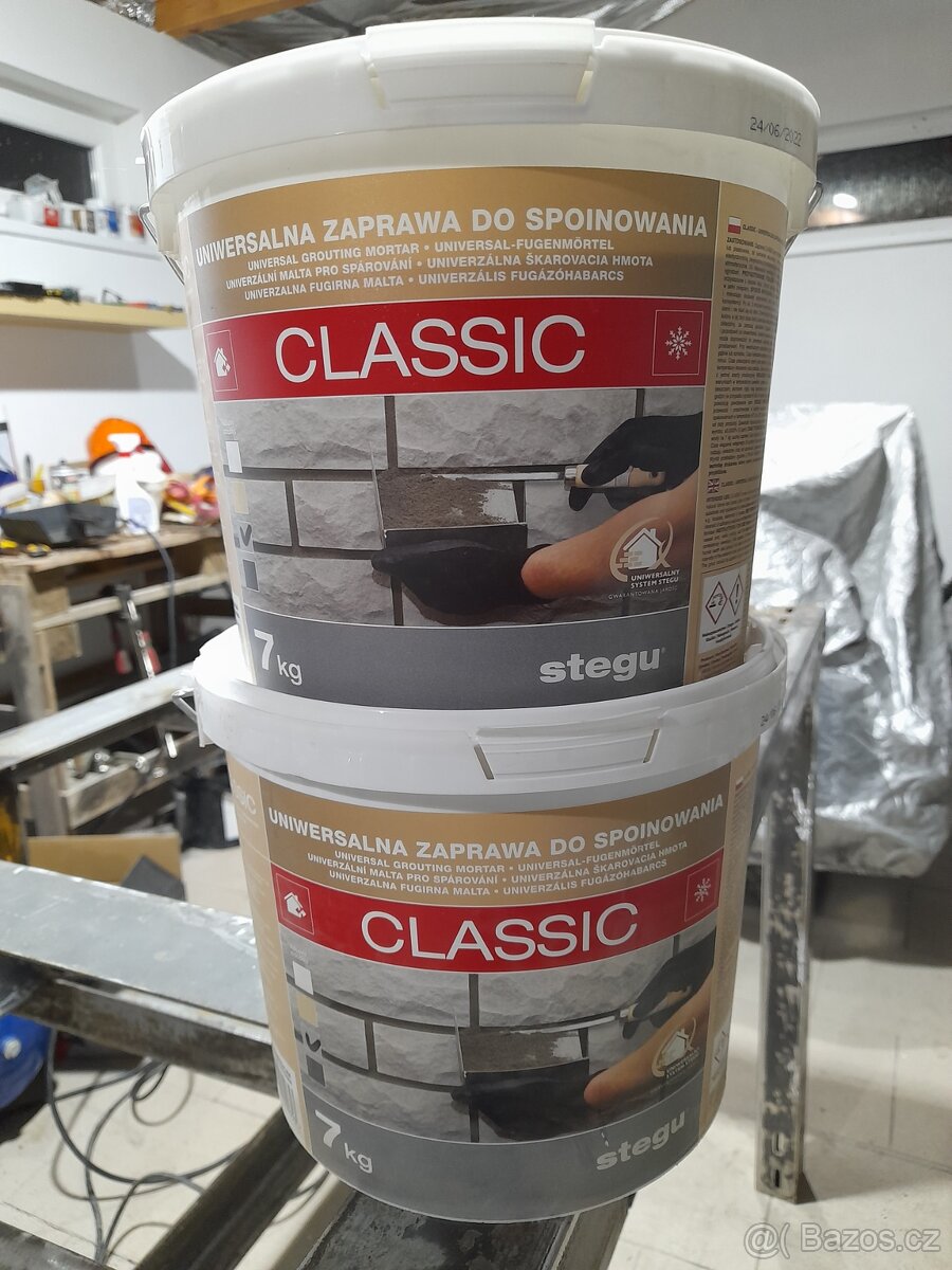 Spárovací malta Stegu Classic 7 kg šedá