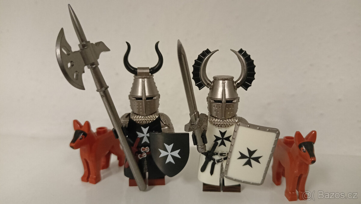 Luxusní rytíř se psem 2x k Lego (7x figurka)