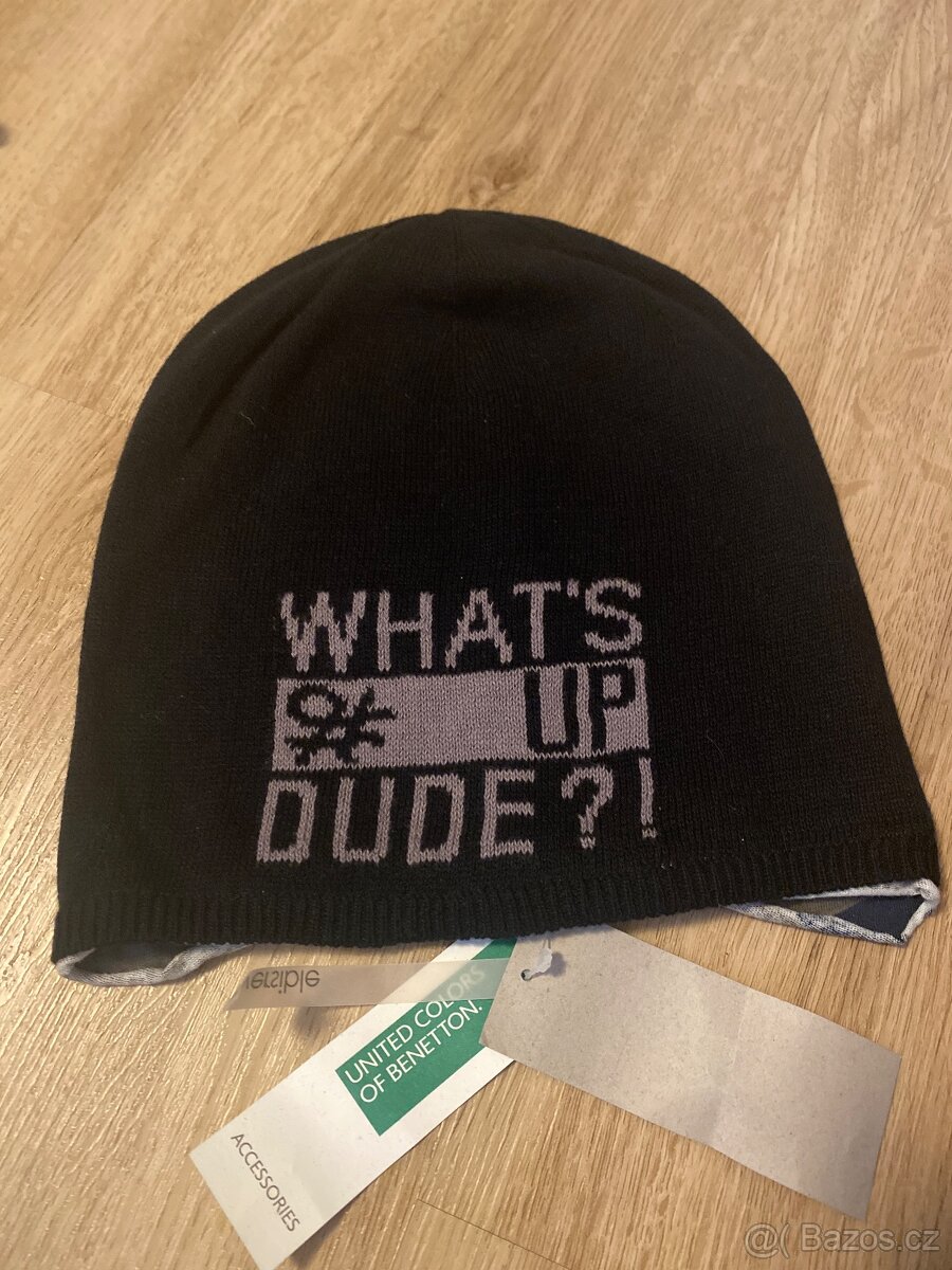 Benetton čepice , oboustranná