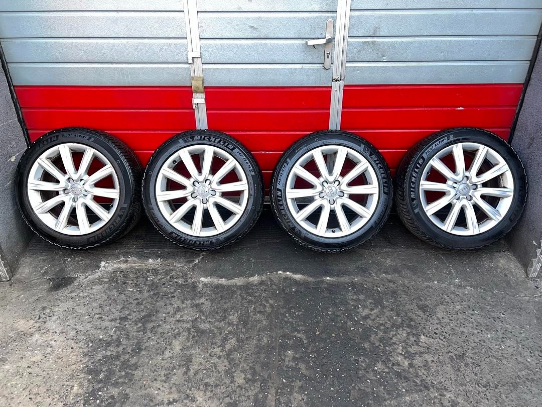 Original ALU kola Audi 18\" 8J ET39 + zimní pneu 245/45/R1