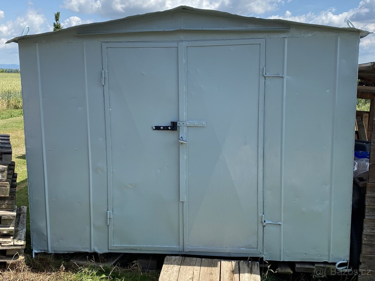 Plechová stavební bouda domek 5x3m