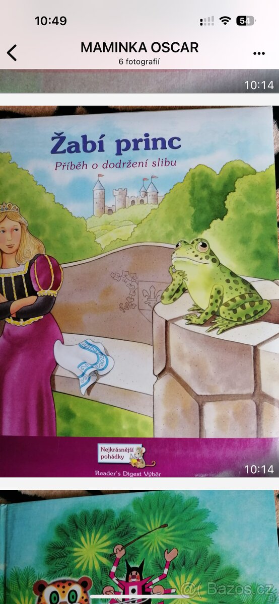 Dětská kniha Žabí princ