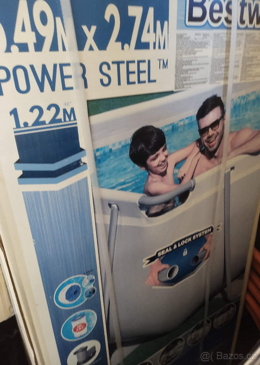 Bestway Bazén Power Steel 5,49 x 2,74 x 1,22 m set-nové