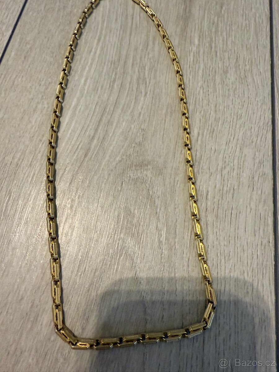 2x řetízek zlato 14k 585