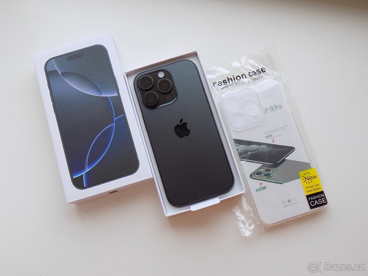 APPLE iPhone 16 Pro 128GB Černý titan - ZÁRUKA - NEPOUŽITÝ