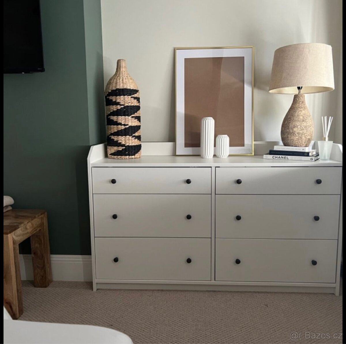 Bílá komoda Hauga IKEA