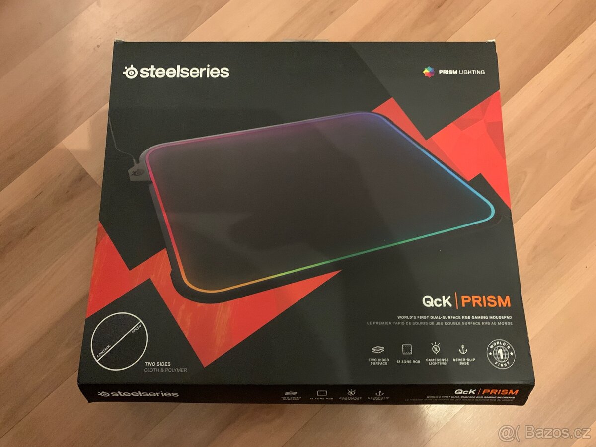 Podložka pod myš SteelSeries QcK Prism RGB černá