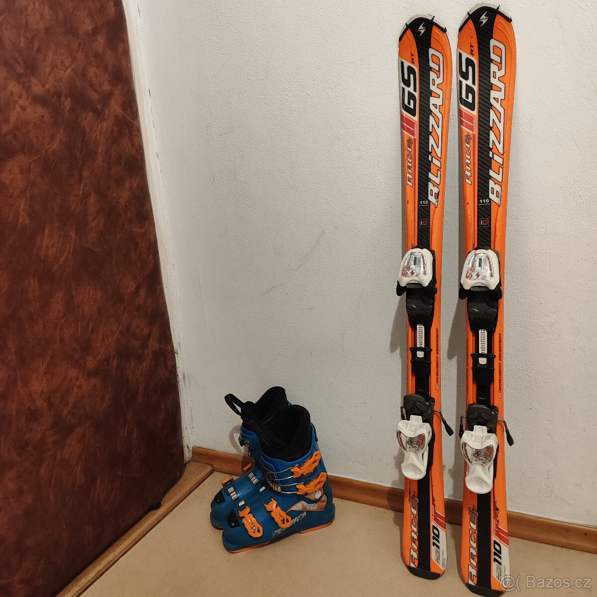lyže Blizzard Race jr (110cm) + lyžáky 268mm