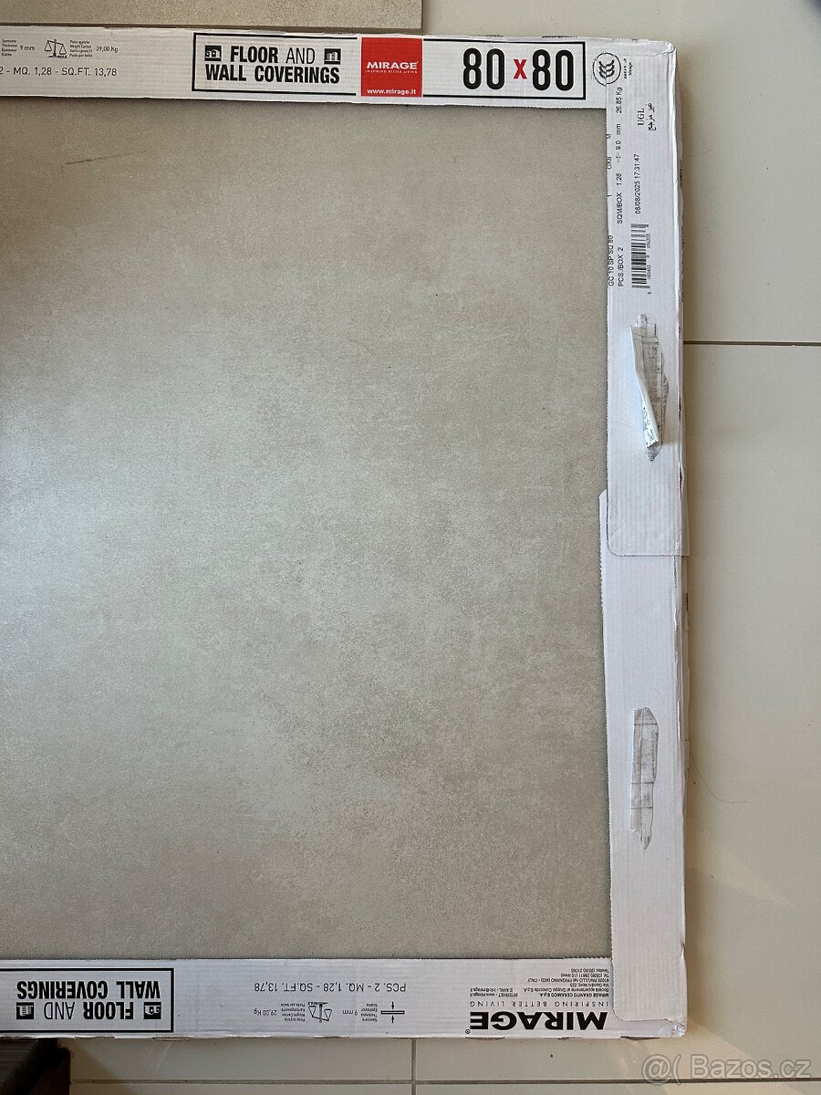 Velkoformátová italská dlažba MIRAGE Glocal Ginger 80x80