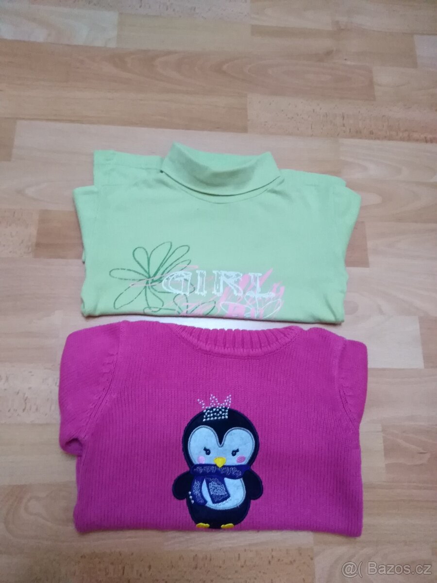 Dívčí svetr a rolák vel.110