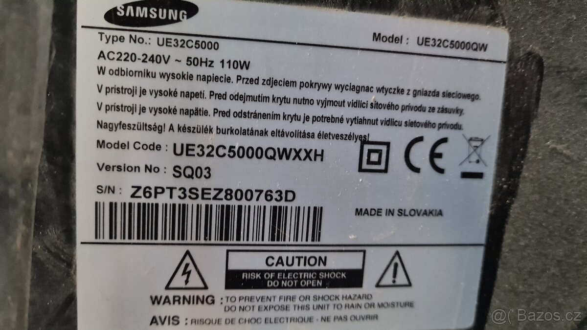 LED TV SAMSUNG model UE32C5000