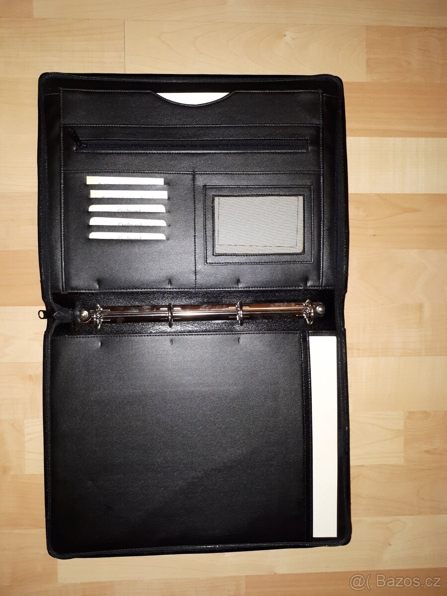 Černé pouzdro na diář - spisovka, A4