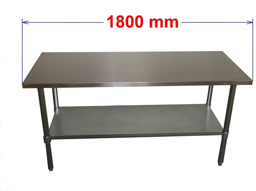 Pracovní nerezový stůl 180/60 cm