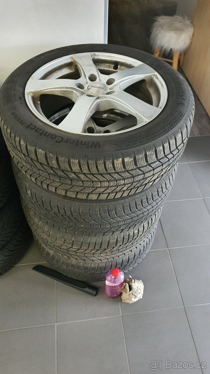 ALU KOLA 5x112 ,,215/55/17 Continental wintercontact