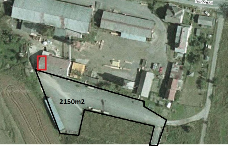 Pronájem asfaltová plocha, kancelář