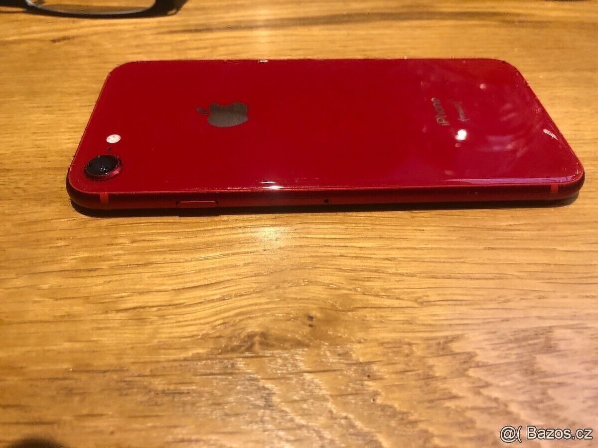 Iphone 8 RED top stav + sklo