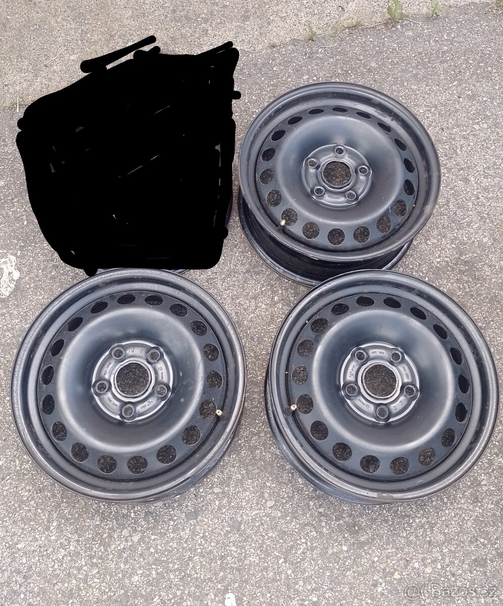 Prodám originální plechové disky 15". Pěkné