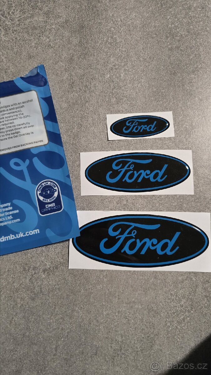Sada gelových znaků Ford (kupováno na Focus 2015)