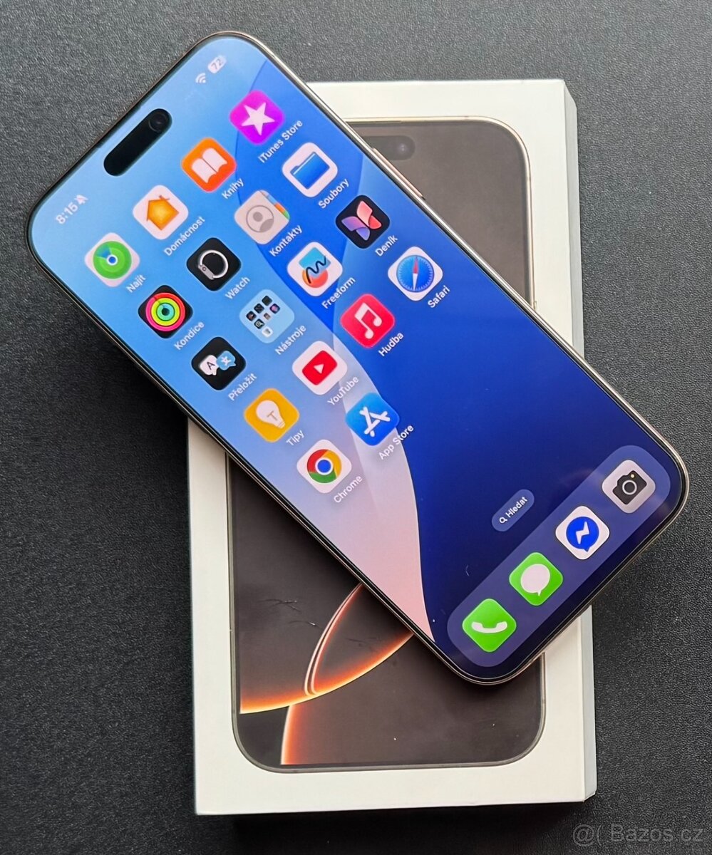 Apple iPhone 16 Pro Max / 256 GB / V záruce do 1/2027.