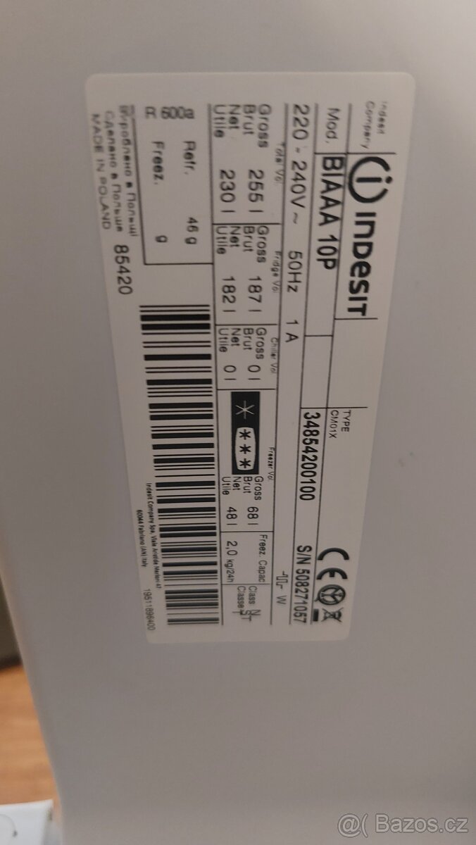 Lednička INDESIT BIAAA 10P