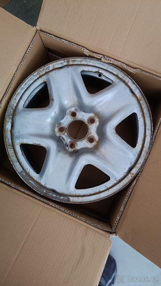 plechové disky ALCAR 7x17" 5x114,3 ET50 4 ks, použité 2 zim