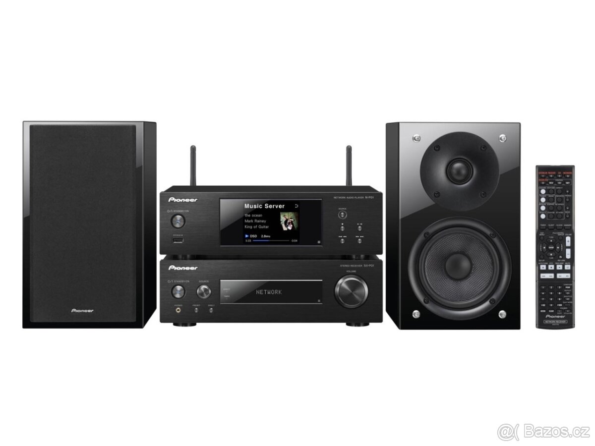 Pioneer P2DAB-K (Black) zesilovač se síťovým přehrávačem