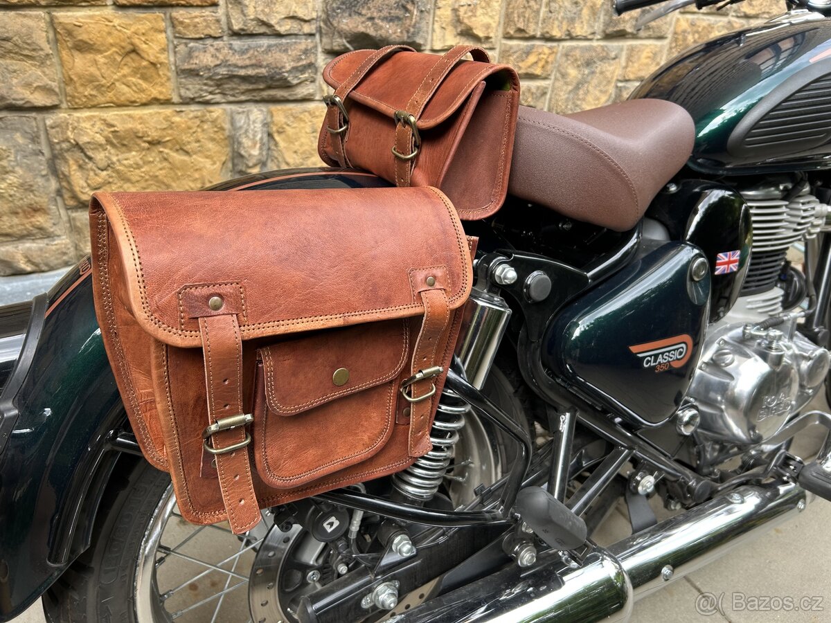 Brašny kožené moto