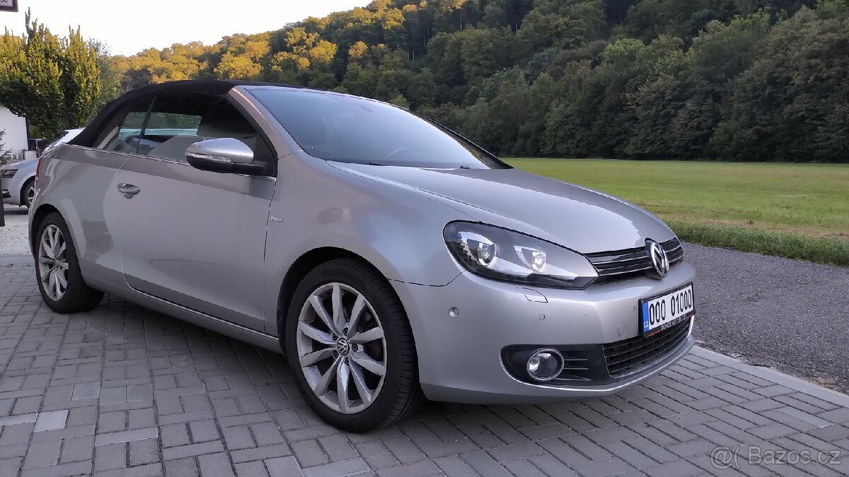 VW Golf VI kabrio, r. 2014, jen 108tkm. Edice CUP