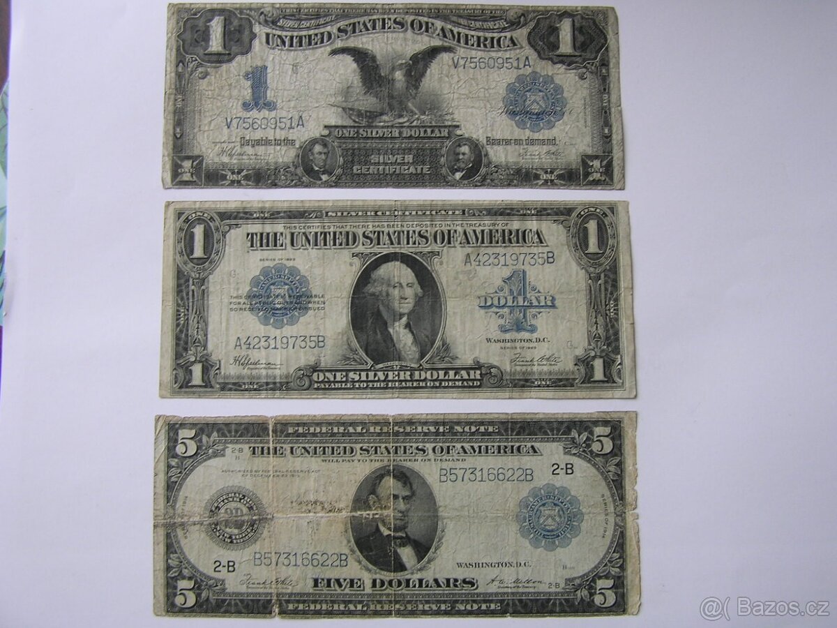 VZÁCNE USA DOLÁRE-SILVER CERTIFICATE_VELKÉ