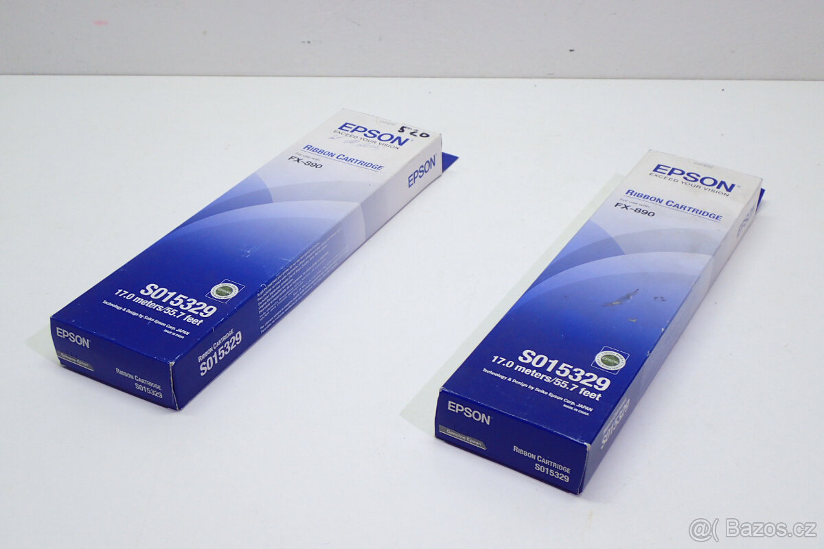 2x Barvící páska Epson S015329 - FX-890 - černá