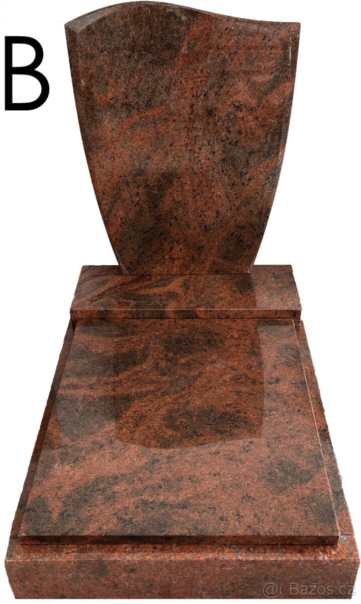 Urnový hrob 70x100 cm z přírodní žuly