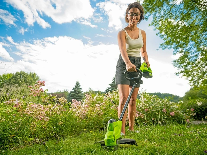 Aku strunová sekačka Greenworks + baterie + nabíječka