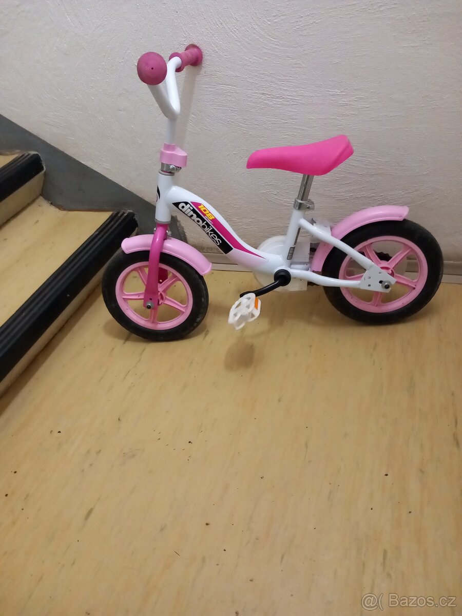 Dino 108L růžová 10 dětské kolo