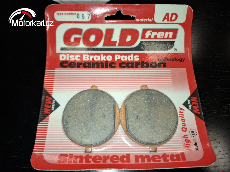 Jawa 350 brzdové destičky Goldfren 097 AD