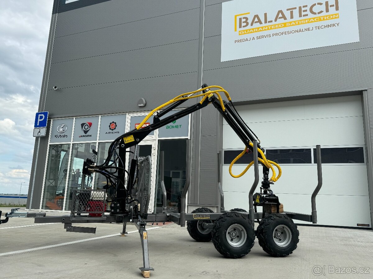 Vývozka - přívěs na dřevo JANSEN HRW-30 3T