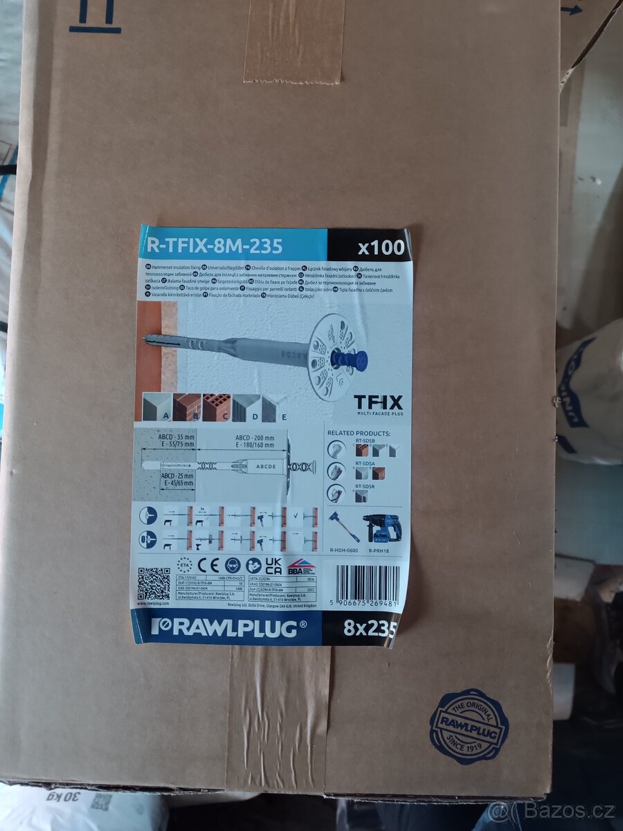 Hmoždinka fasádní zatloukací R-TFIX-8M-235